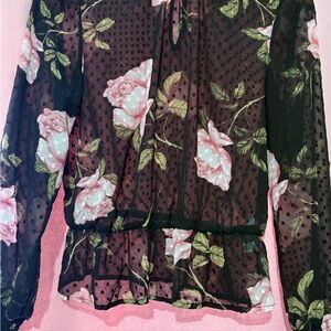 Floral Sheer Blouse